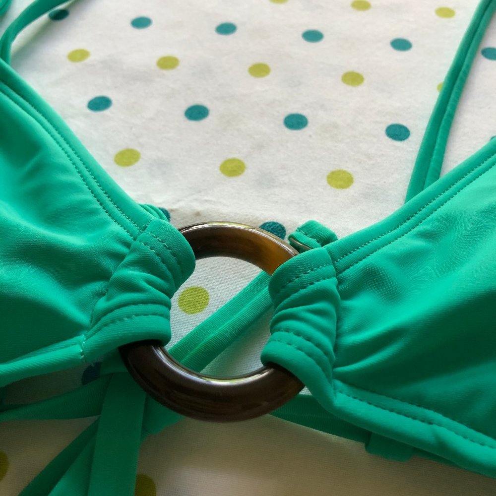 No Boundaries Teal Bikini Top - Picture 2 of 4
